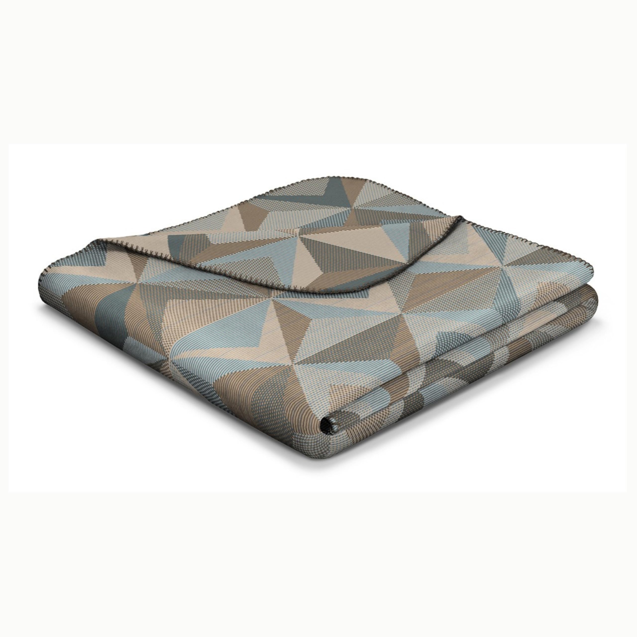 biederlackGlacier Blanket 150 x 200 cm Blue Brown Plaid