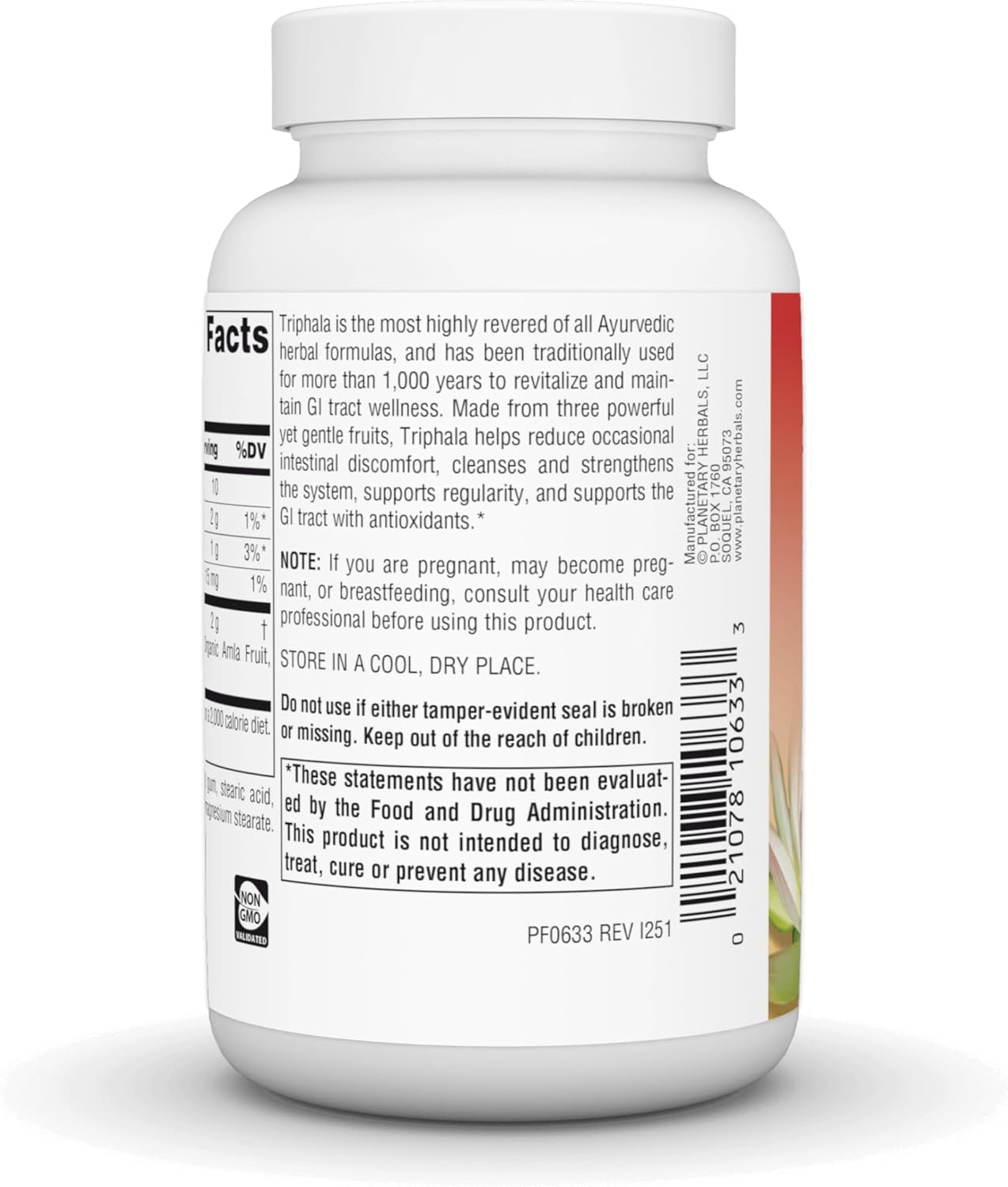 Planetary Herbals Triphala Gold 1000mg Extra Strength Ayurvedic - 120 Tablets - Image 4