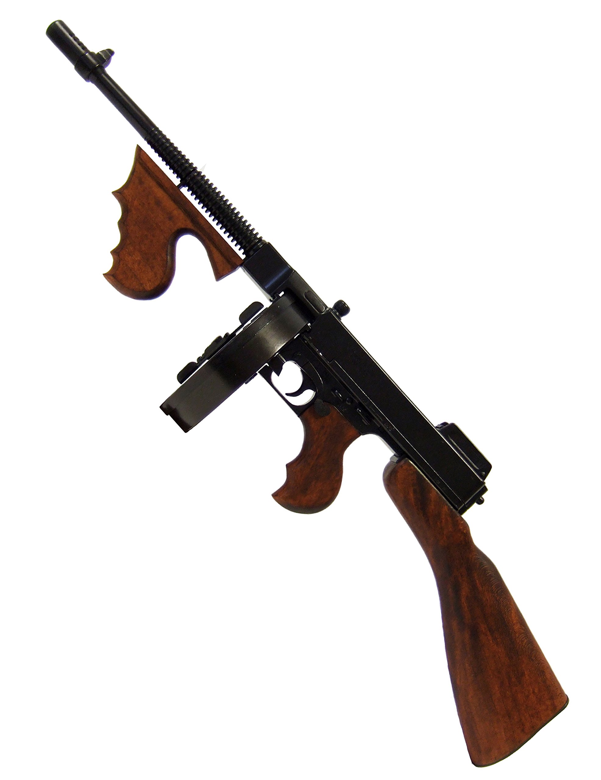 Revistero redondo con botella decorativa Thompson M1 Mafia 1928 de cristal