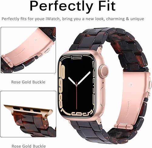 Miniatura 4 de Miimall Correa de resina compatible con Apple Watch de 1.496 pulgadas, 1.575 pulgadas, 1.614 pulgadas, 1.654 pulgadas, 1.732 pulgadas, serie de