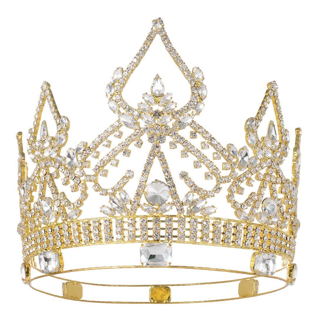 DcZeRong Queen Crowns Gold Women Crowns For Prom Pageant