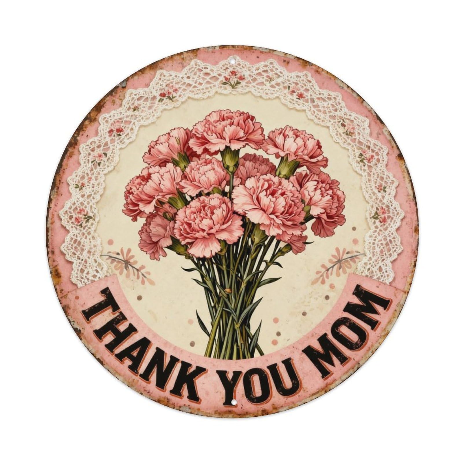 Thank You Mom Metal Tin Sign Plaque