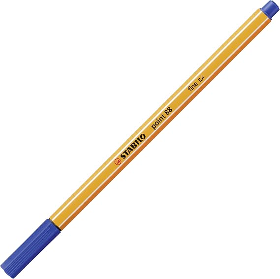 STABILO Fineliner point 88 - Pack of 3 - Blue