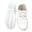 Kids School Tennis Shoes, Lightweight Breathable Canvas Sneakers, Durable Non-Slip Sole, Comfortable Lace-Up Sports and Casual Shoes for Boys and Girls, Ideal for School, Play and Daily Wear (White, UK Footwear Size System, Little Kid, Numeric, Medium, 12) gallery image