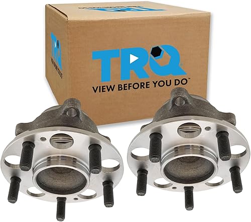 Miniatura 100 de TRQ Juego de 2 rodamientos y bujes de rueda trasera izquierda y derecha, compatible con Mazda CX-7 2007-2012 tracción delantera