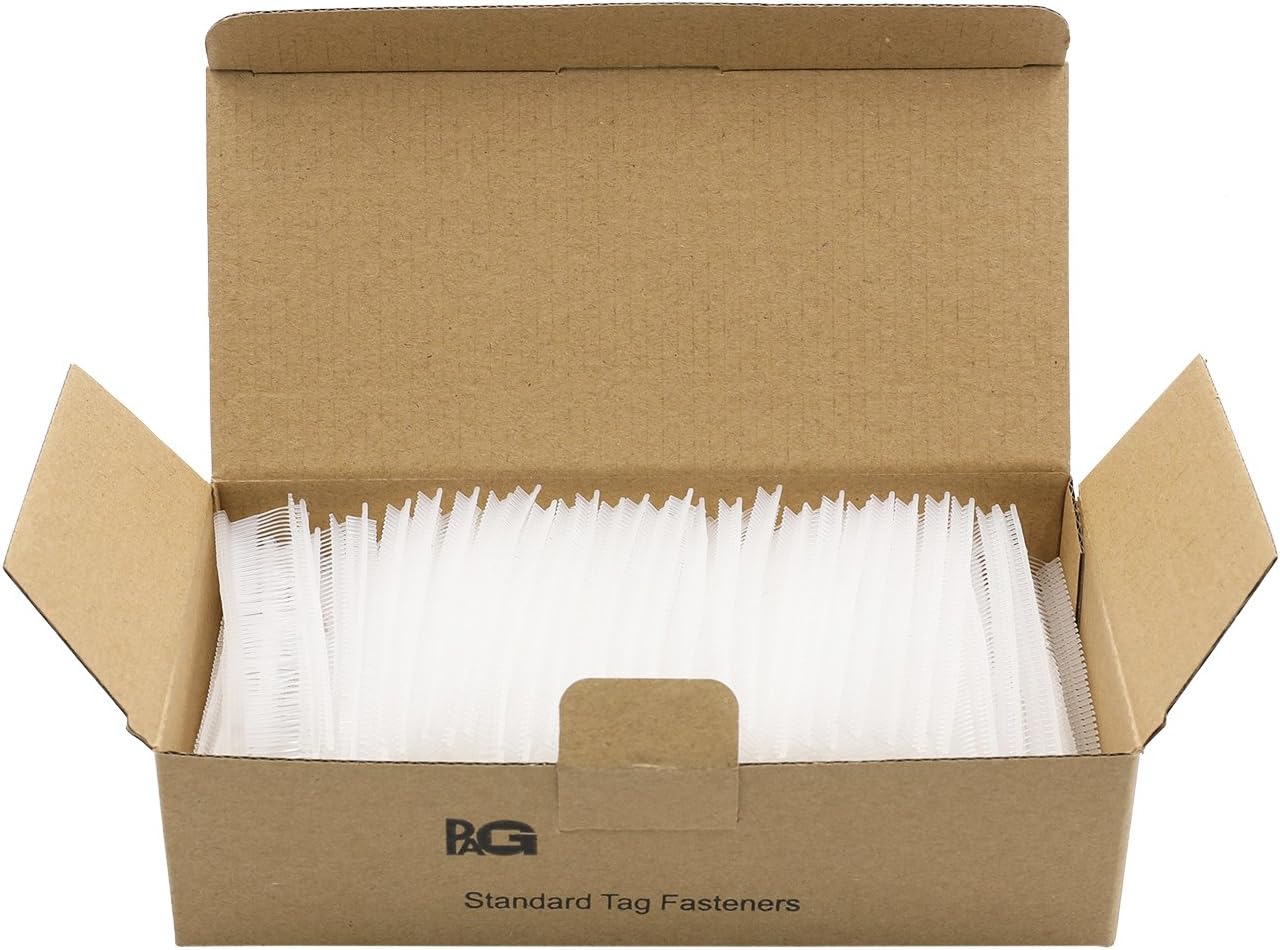 PAG 0.5 inch Standard Tagging Gun Fasteners Tag Barbs Attachments Price Tag Gun Refill for Clothing, 5000pcs, Transparent - Image 2