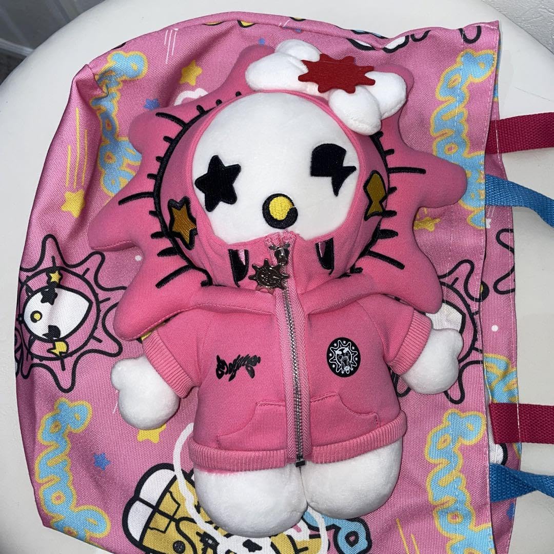 Amazon.co.jp: GLOGANG Hello Glo Plush Pink Hoodie ハロー 