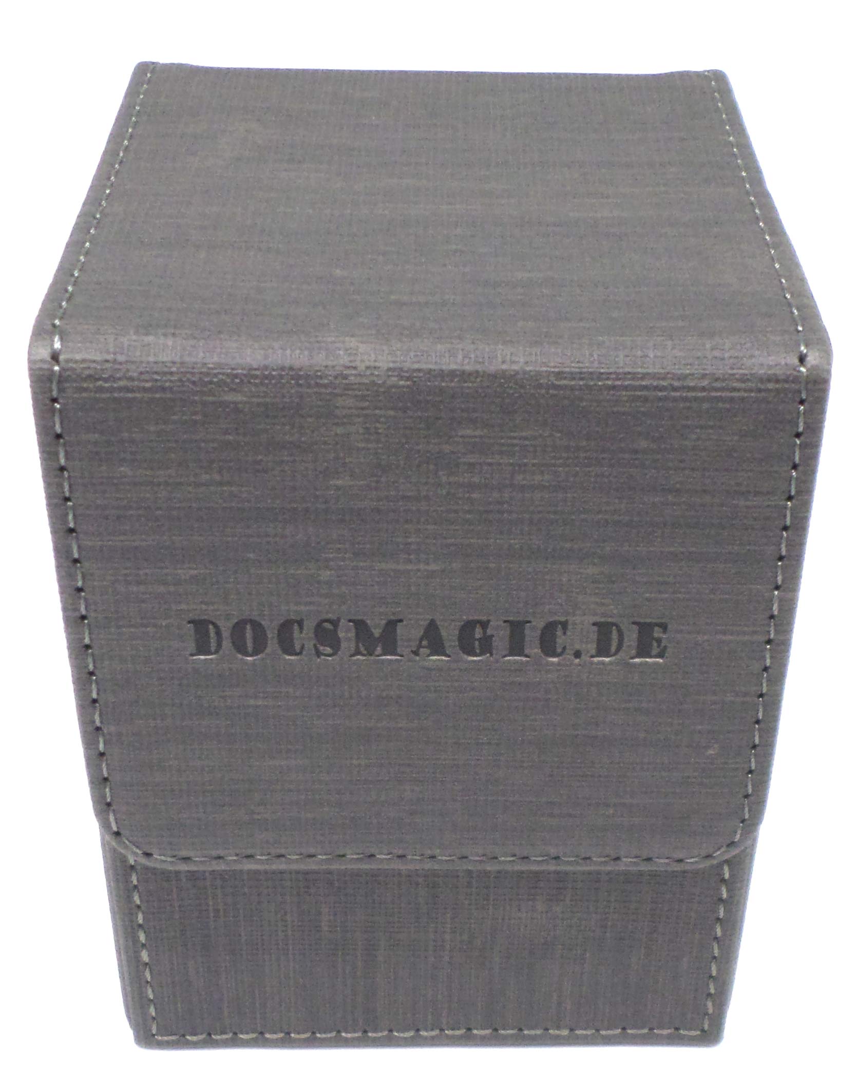 Caja Premium Con Cierre Magnético Y Separador – Para 100 Cartas Enfundadas, Ideal Para MTG, Pokémon Y YGO, Color Plata