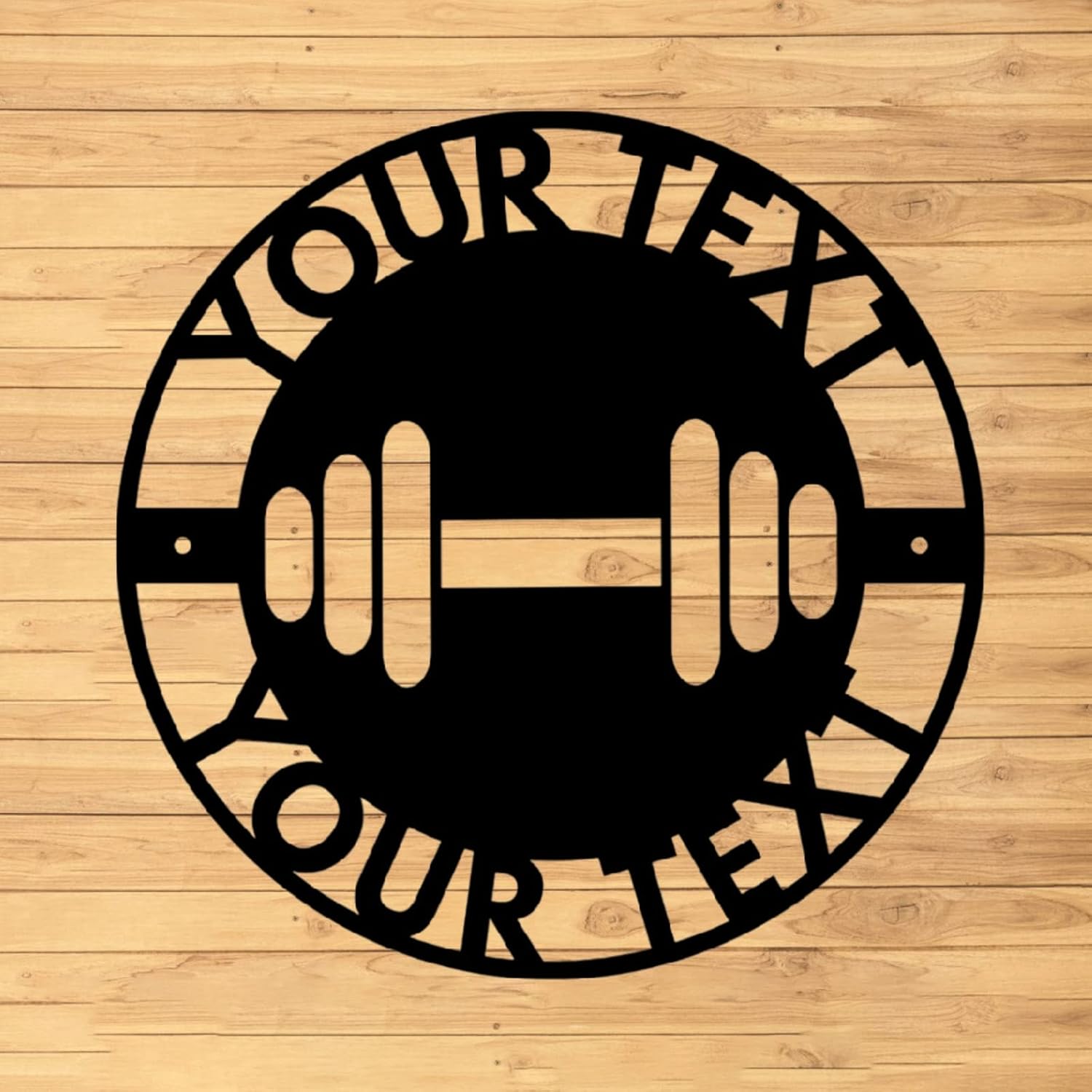 chvcodd Custom Gym Metal Wall Sign Personalized Gym Metal Wall Art