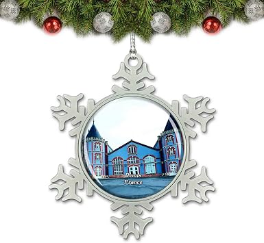 Reims France Champagnes Pommery Christmas Ornament Tree Decoration Crystal Metal Souvenir Gift