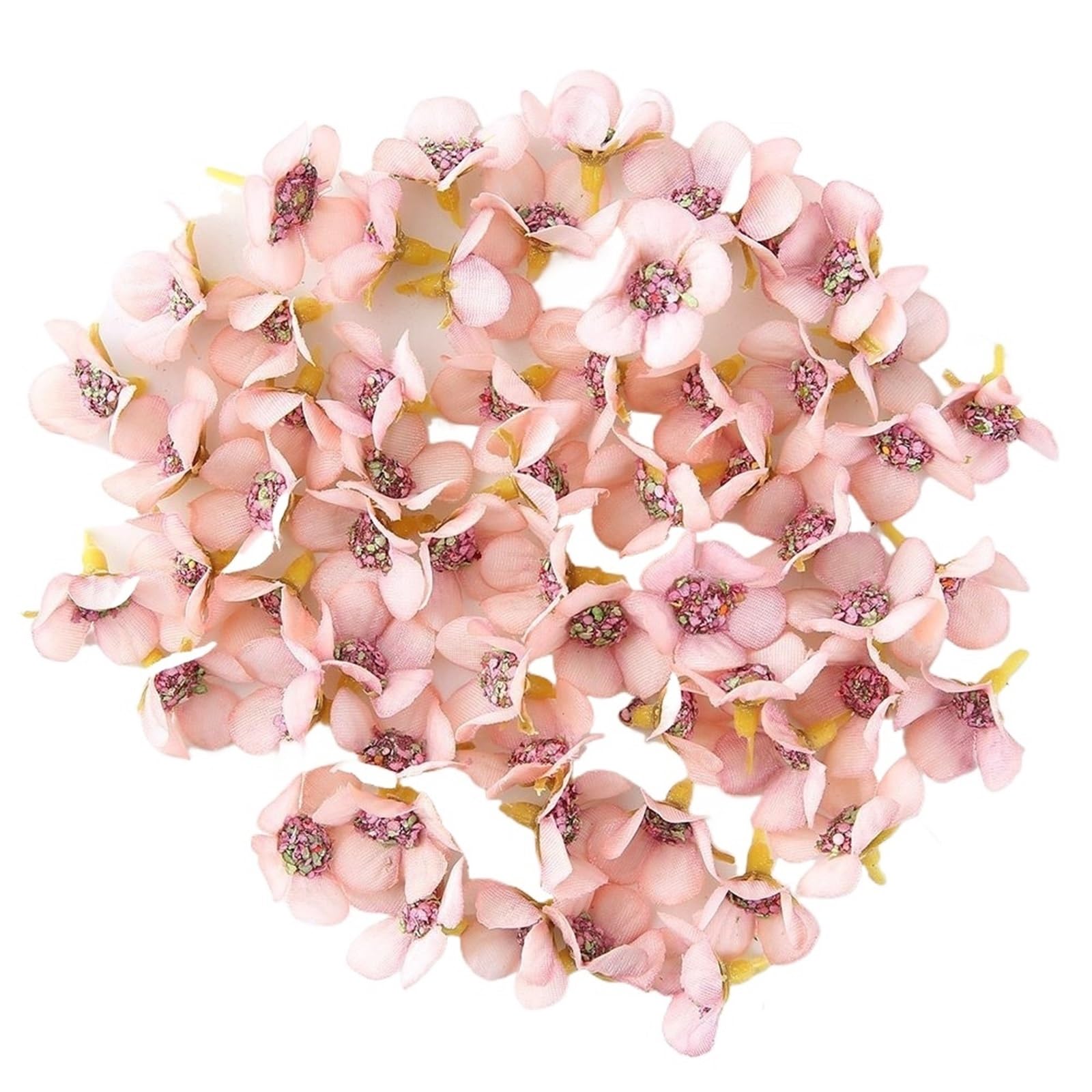 Himscev 50pcs Mini Daisy Artificial Flowers - Vibrant Decorations for Weddings, Parties, and Home Decor(Pink)