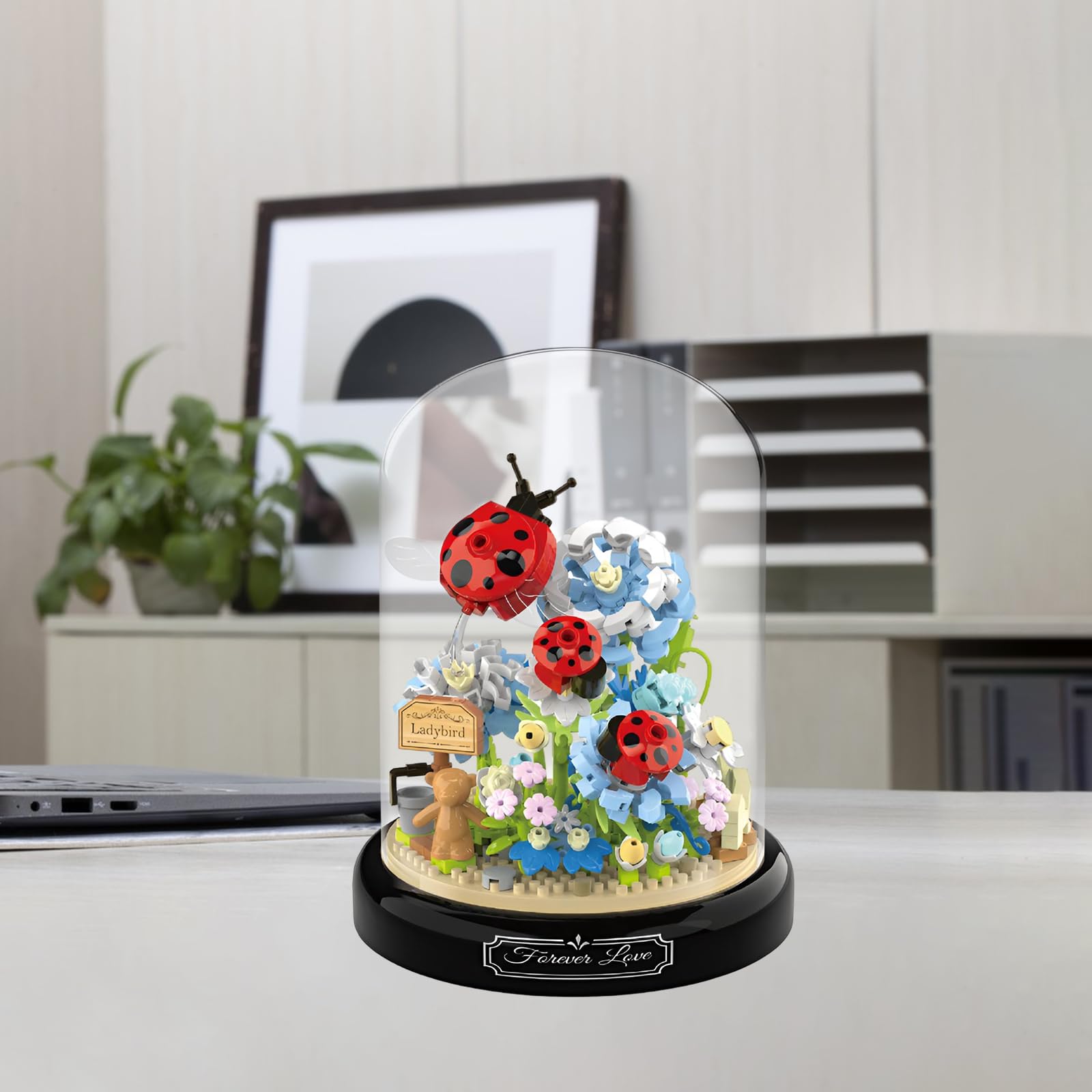 Bouquet De Fleurs Artificielles Roses Marguerites En Brique De Construction