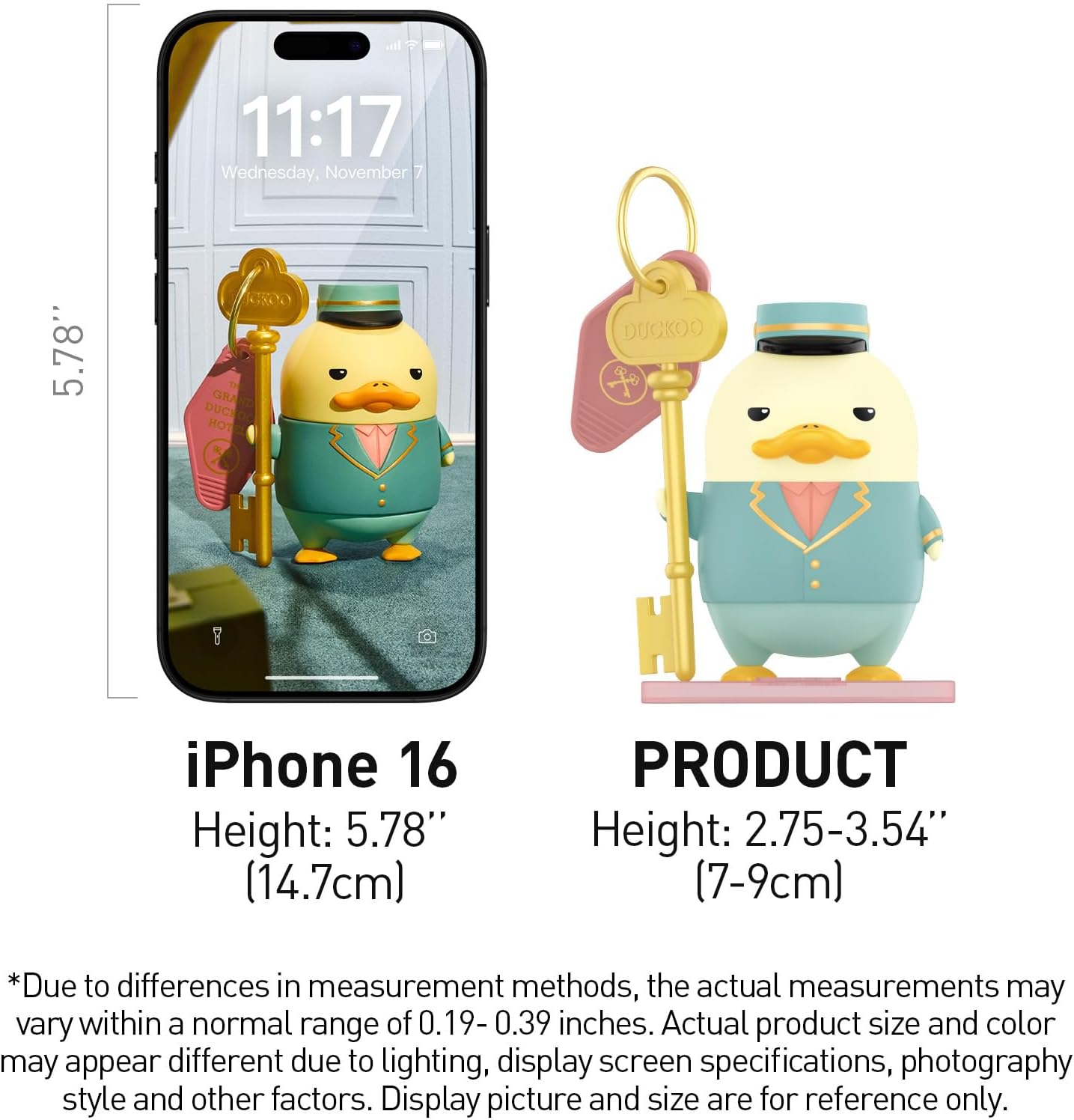 POP MART DUCKOO Action Figure Toy, 1 of 12 Toy Collection, The Grand DUCKOO Hotel Figures Random Box Design, Collectible Toys Gift for Boys and Girls