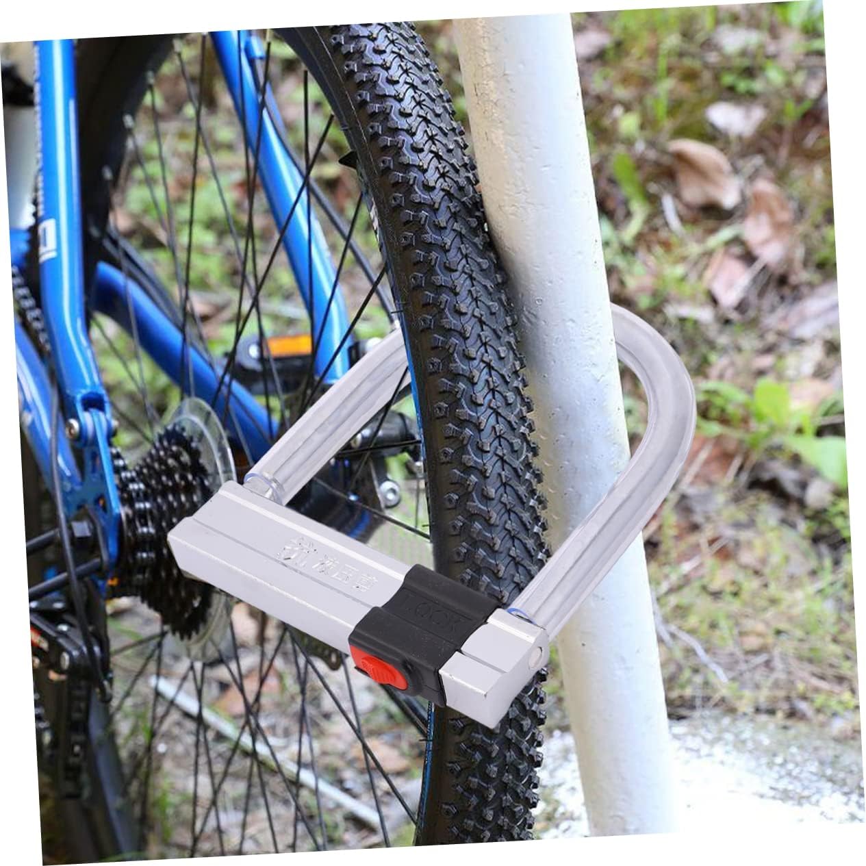 YARNOW 1pc Heavy Duty U-Shaped Bike Lock Hydraulic Resistance -Theft Lock for Outdoor Cycling Security Versatile for Gates Scooters and More Cylinder