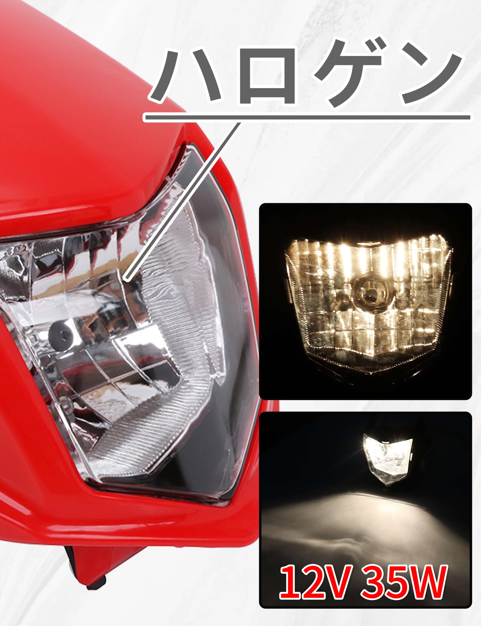 Amazon.co.jp: JFG バイク ヘッドライト LED ヘッドランプ 高輝度 防水
