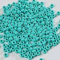 Vista 24 de Gxueshan 1000 cuentas acrílicas blancas de poni de 0.236 x 0.315 pulgadas a granel para pulseras de amistad, collares, joyería, aretes, trenzado