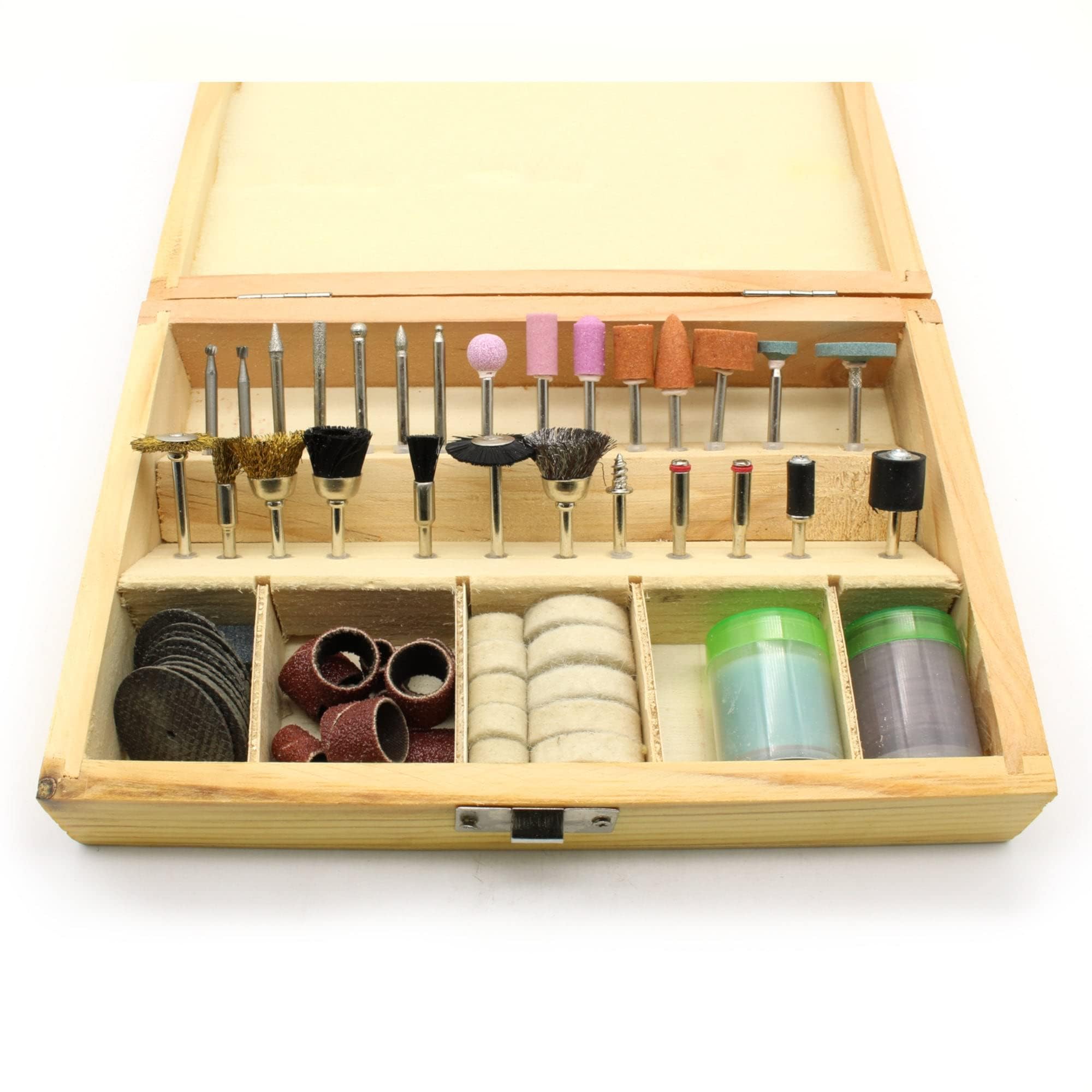 TMAX Juego de accesorios de herramientas rotativas de 100 piezas compatibles con Dremel y otras herramientas rotativas