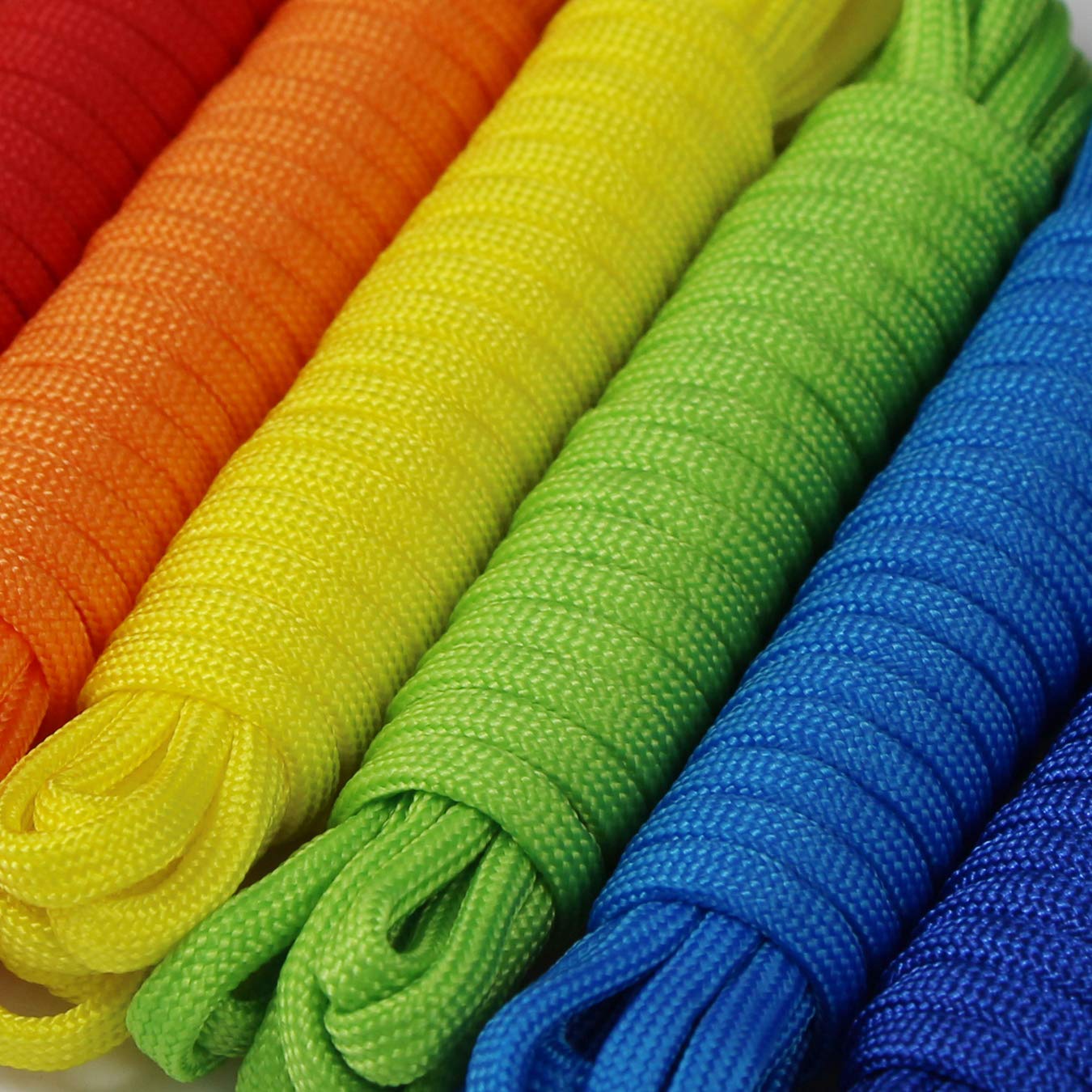 Kit per bracciali Paracord 10 Pezzi Corda da Paracadute per Sopravvivenza Fai da Te Outdoor Camping