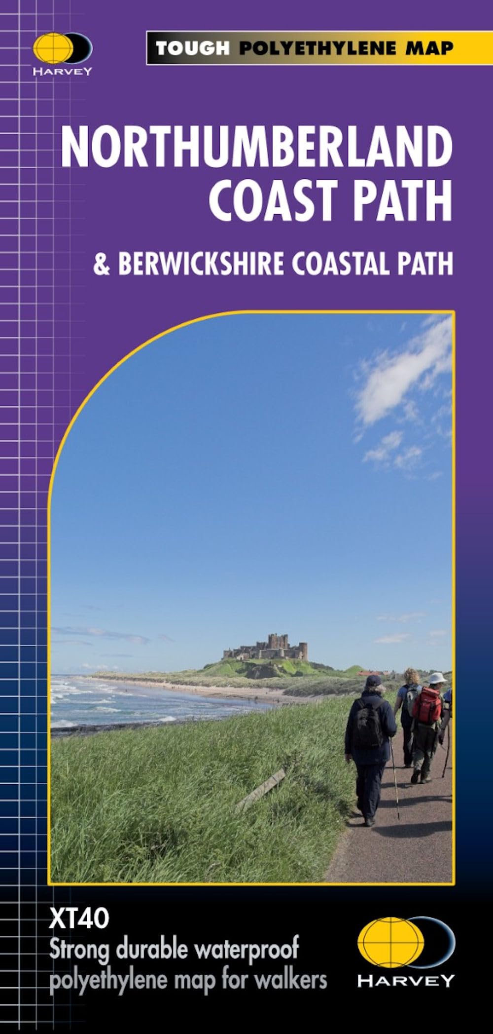 Northumberland Coast Path Trail Map XT40: & Berwickshire Coastal Path (XT40 Trail map)