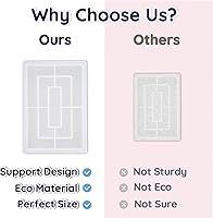 Vista 3 de Vusnud Rolling Tray Resin Mold, Large Silicone Epoxy Resin Mold Tray, Epoxy Molds for Resin Casting