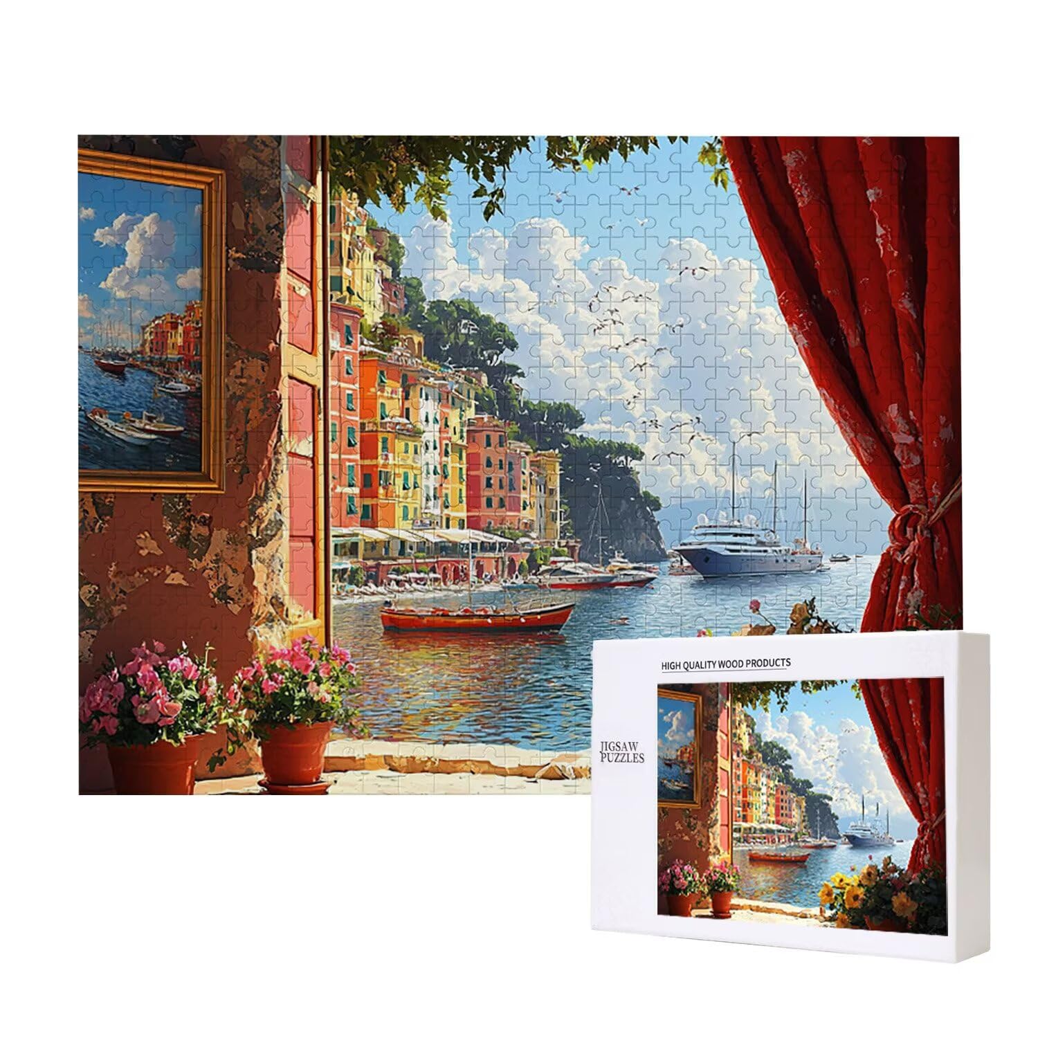 Puzzle in Legno per Adulti 1500 Pezzi | Panoramica| Giocattoli Educativi | Puzzle Adulti E Famiglie Decor | Dimensione Di 87x57cm | Regalo Adultis | Regali Natale (Formato: 34.8x22.8in) o-97