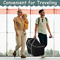 Vista 7 de Bolsa de viaje para asiento de automóvil infantil para todos los modelos de asiento y base de automóvil de Nuna Pipa, compatible con cochecito