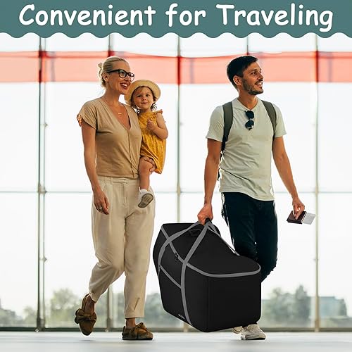 Miniatura 7 de Bolsa de viaje para asiento de automóvil infantil para todos los modelos de asiento y base de automóvil de Nuna Pipa, compatible con cochecito de