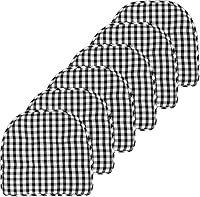 Vista 71 de Sweet Home Collection - Cojín de espuma viscoelástica para silla con capitoné, antideslizante, parte trasera de goma, en forma de U, 17 x 16 Gris