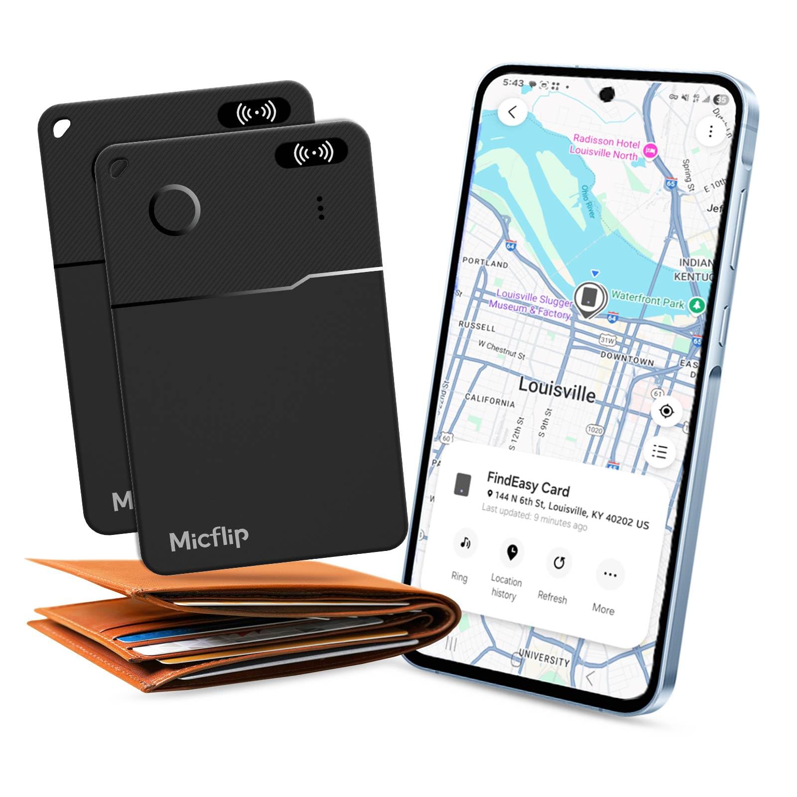 MICFLIP 2026 Slim Wallet Tracker Card PRO, Only for Samsung SmartThing