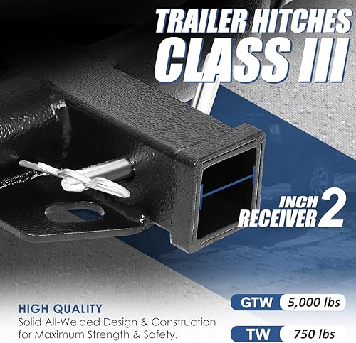 Miniatura 3 de Auto Dynasty Receptor de enganche de remolque clase 3 de 2 pulgadas compatible con Porsche Macan 15-18