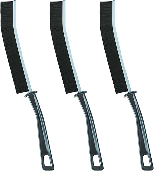 Crevice Cleaning Brush 3 Pcs Anti-Scratch Rounded Tip, Window Sill Cleaner Tool, Grout Brush, Crack and Crevice Cleaning Tool and Hard Bristle Brush