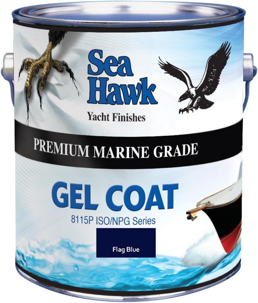 Sea Hawk Premium Quality Gel Coat44; Flag Blue Qt