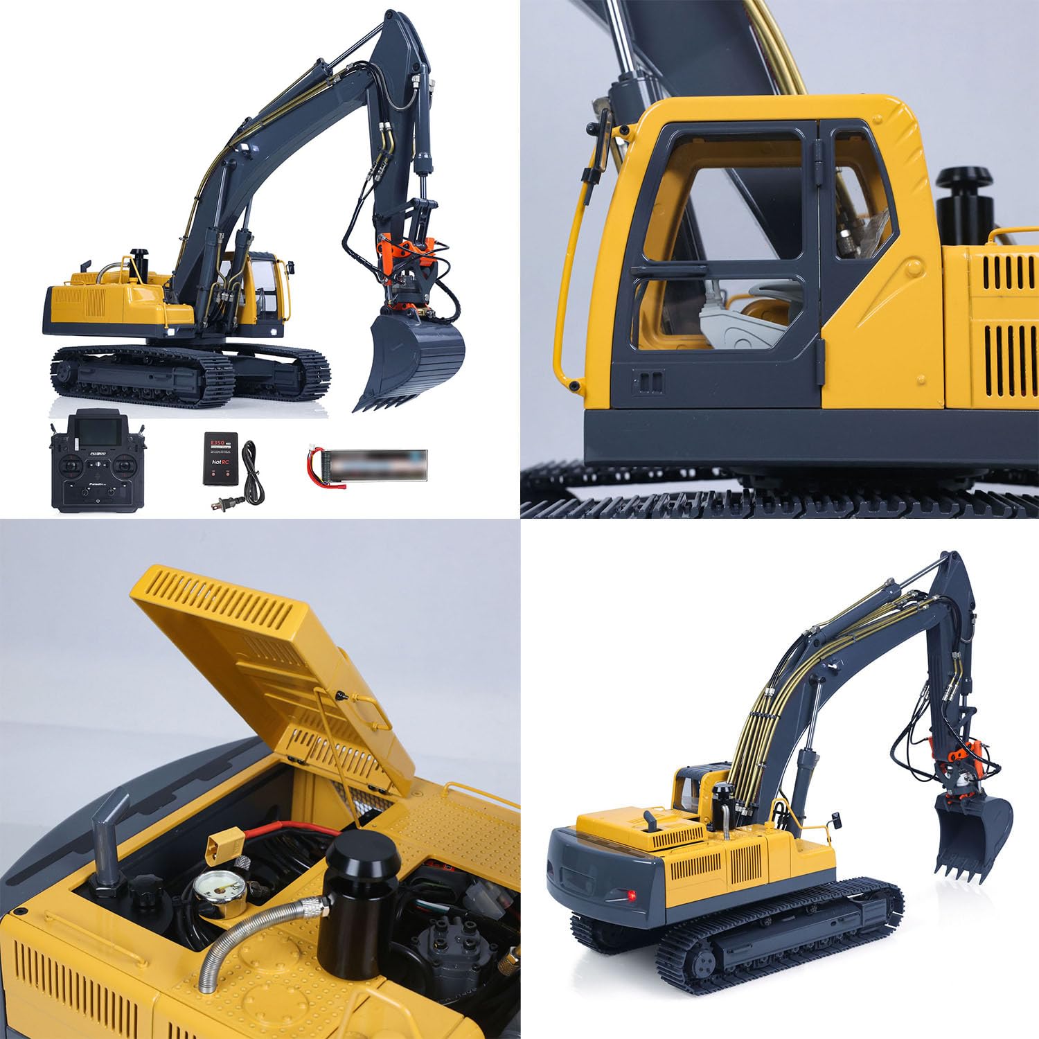 Excavadora hidráulica EC360 RC 1/14 JDM 106 V2 RTR Upgrade Excavadora teledirigida