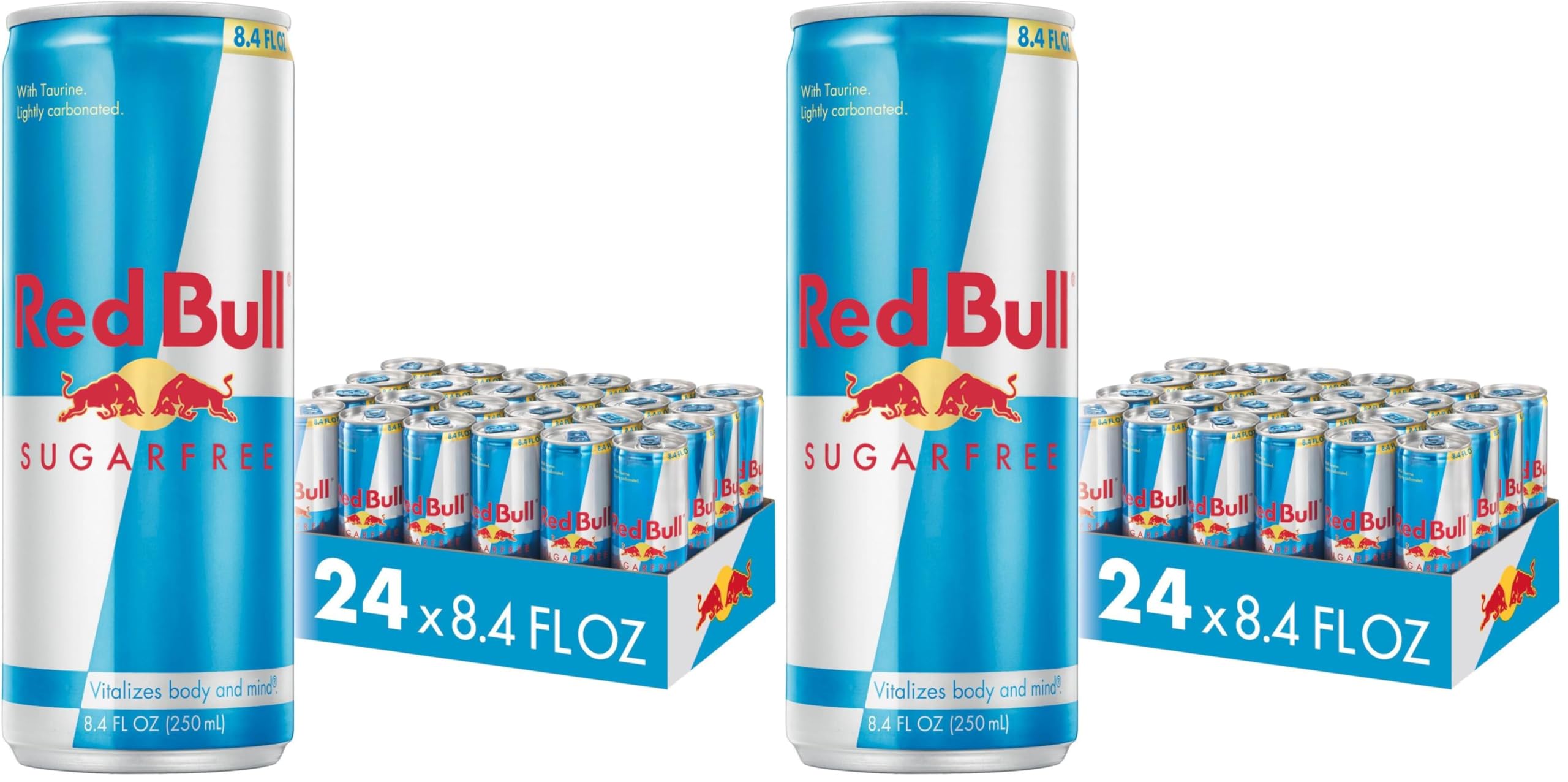 Red Bull Sugar Free Energy Drink, 8.4 Fl Oz, 24 Cans (Pack of 2)
