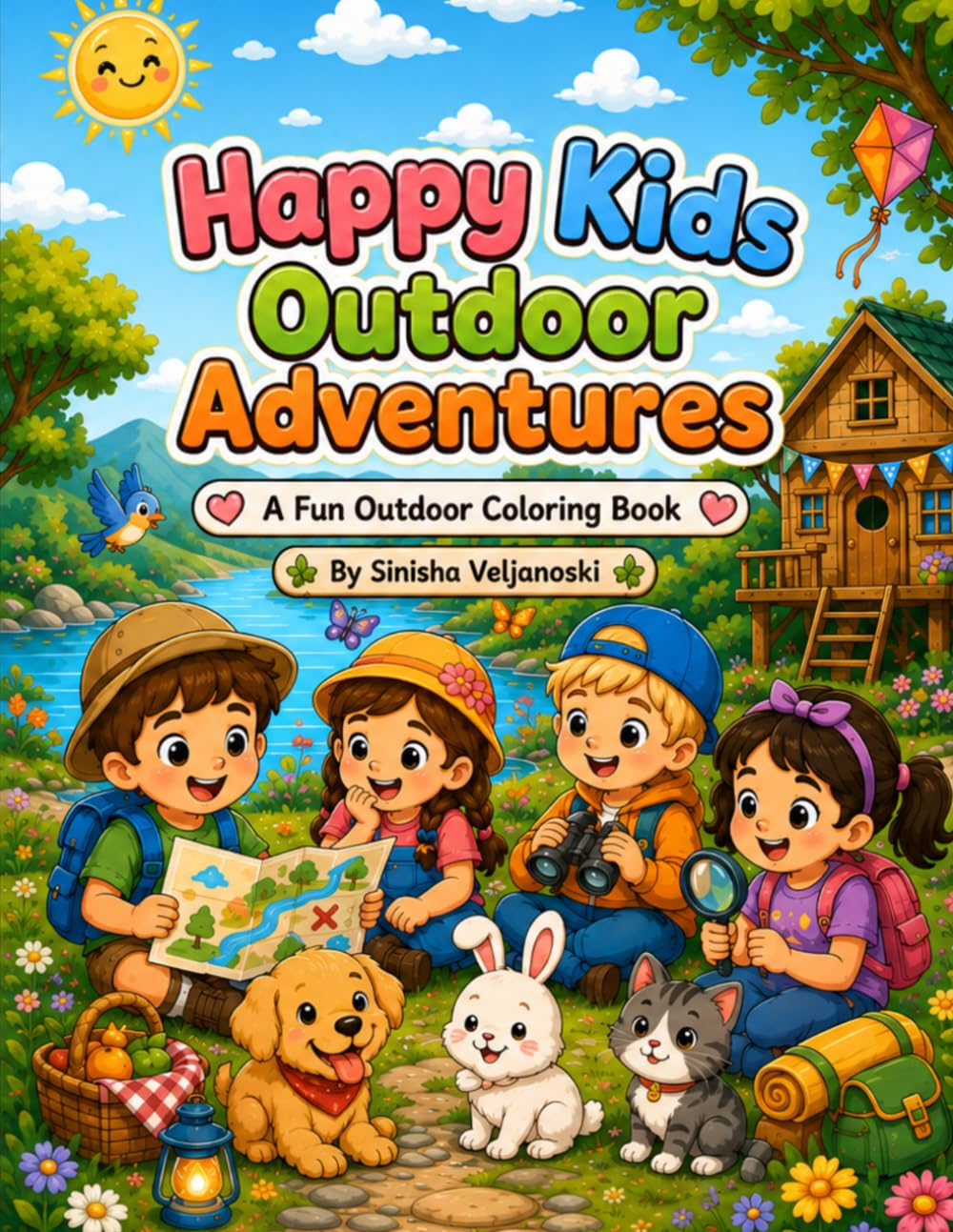Happy Kids - Outdoor Adventures: A Fun Nature Coloring Book for Little Explorers (Happy Little Creators)