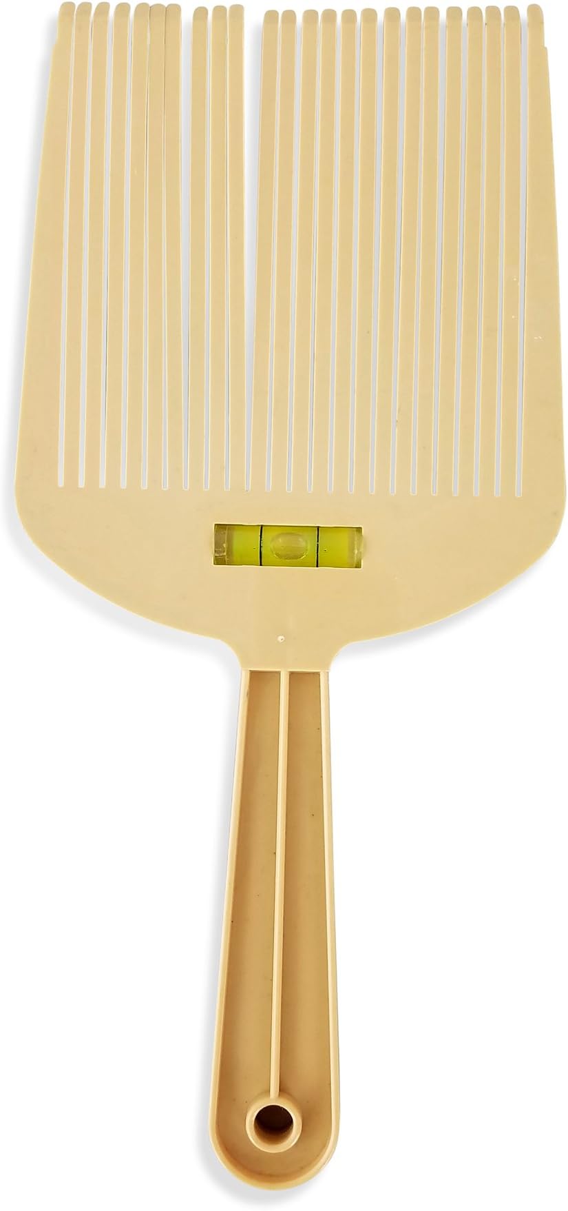Flat Top Guide Comb With Liquid Bubble Level Flattop Hair Flattopper Beige