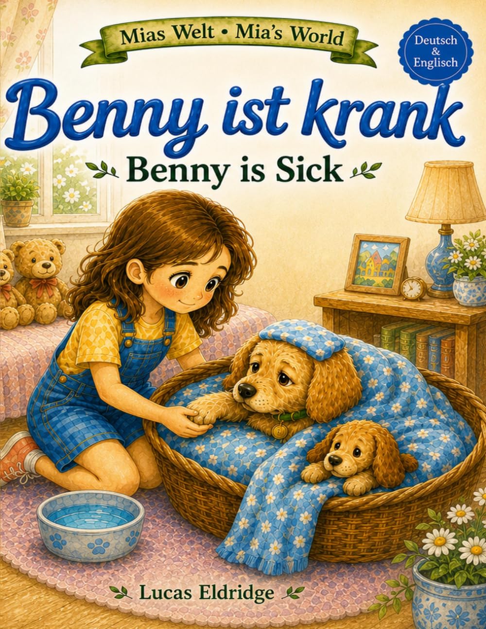 Benny ist krank: Ein zweisprachiges Vorlesebuch auf Deutsch & Englisch (Mias Welt / Mia’s World)