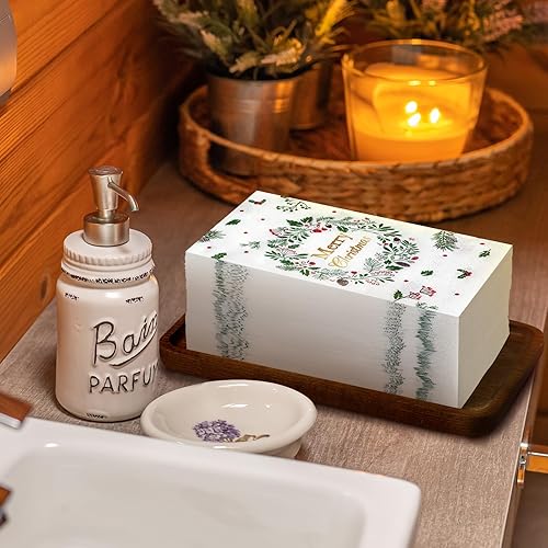 Miniatura 4 de Karenhi 200 servilletas de San Valentín, servilletas de eucalipto con corazones de San Valentín, toallas de mano desechables para baño, toallas de