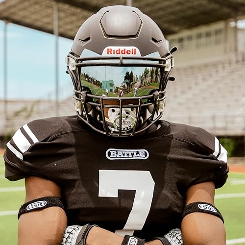 Miniatura 6 de Battle Sports Binky Oxygen - Protector bucal de fútbol, correa desmontable, máxima transpirabilidad, funciona con aparatos ortopédicos y no requiere