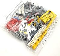 Vista 6 de dspitwod Piezas Técnicas Vigas Ejes Conectores Ladrillos Juegos - 420 Piezas, Vigas de Brazos de Elevación Marco para Juguetes de Bloques