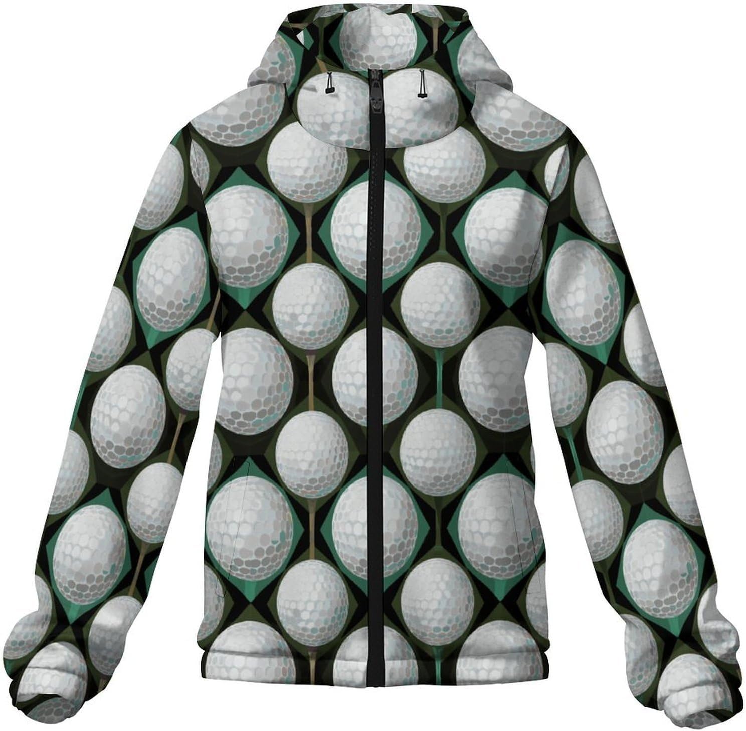 Men's Hooded Windbreaker Windproof Lightweight Jacket Trench Coat for Hiking Camping Fishing