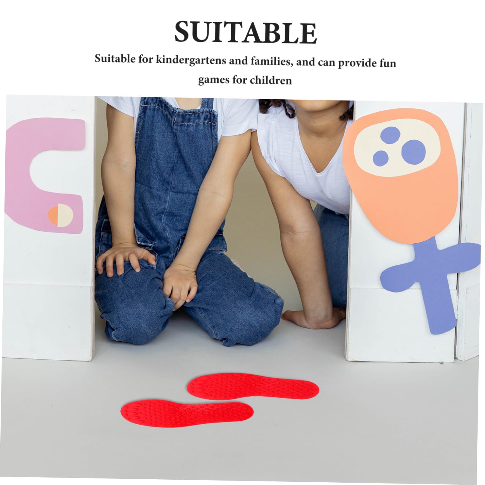 Abaodam 5pares Sensoriales Huellas Táctiles para Entrenamiento De Pies Juguetes Infantiles para Coordinación y Equilibrio Uso Interiores y Exteriores para Guarderías y Hogares