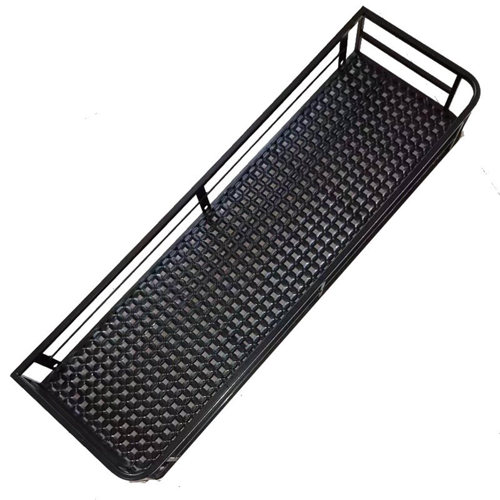 Mensola per Piante da Parete – Portavasi da Balcone per Interni/Esterni, Organizer Decorativo da Parete per Casa E Giardino, Supporto per Fioriera con Griglia in Metallo(50 * 30 * 12cm)