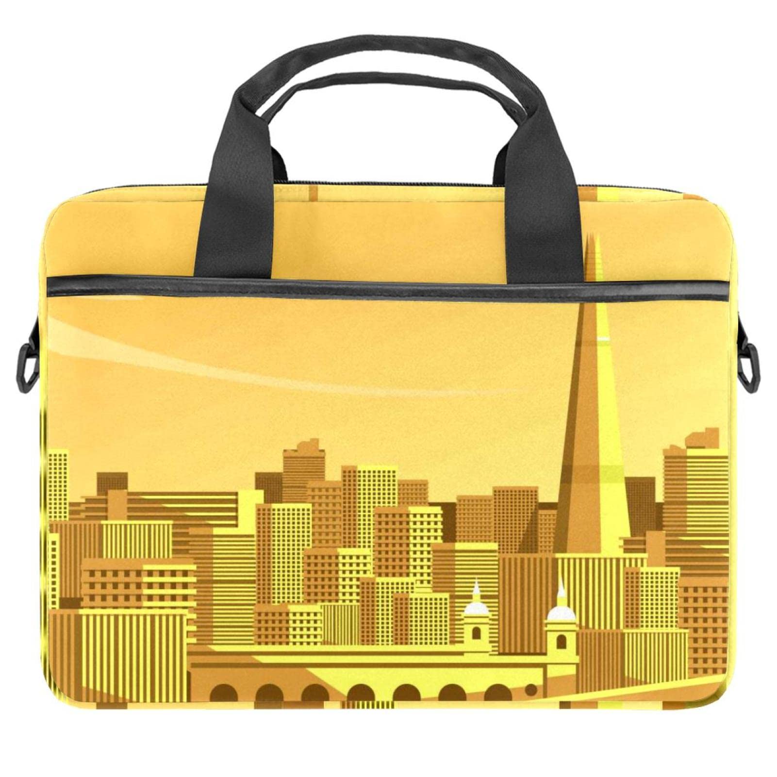 Sacoche PC portable 14.5 pouces fine et antichoc motif silhouette papillon - 7