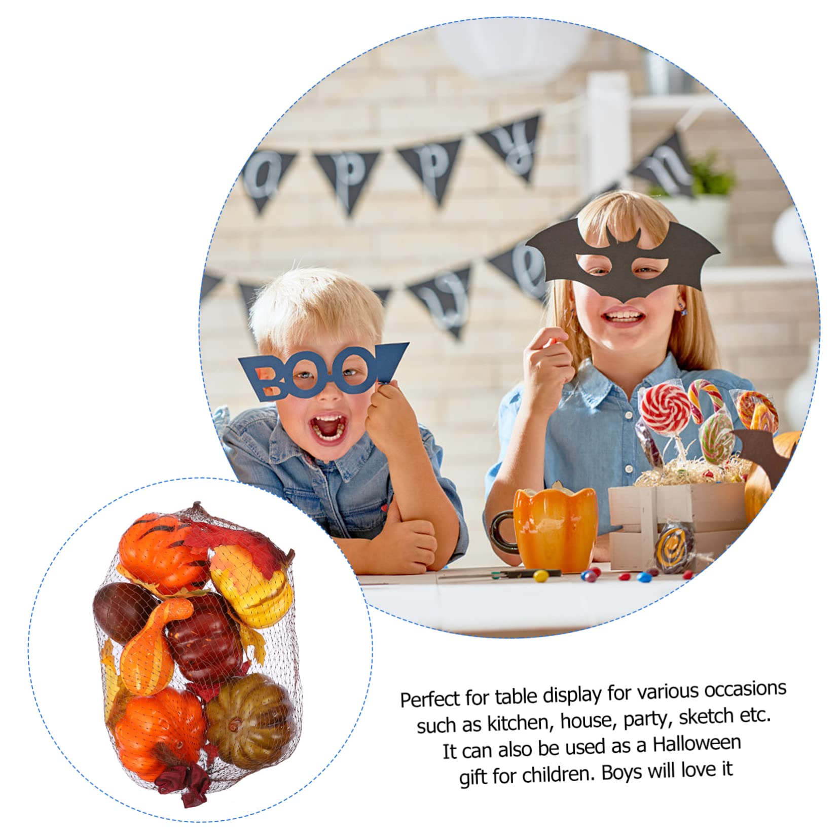 3er-Pack Gefälschte Kürbis-Requisiten Eichel Tannenzapfen Dekorationen Für Thanksgiving-Party