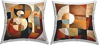 Stupell Industries Contemporary Earth Tones Outdoor Pillow Design by Ire...