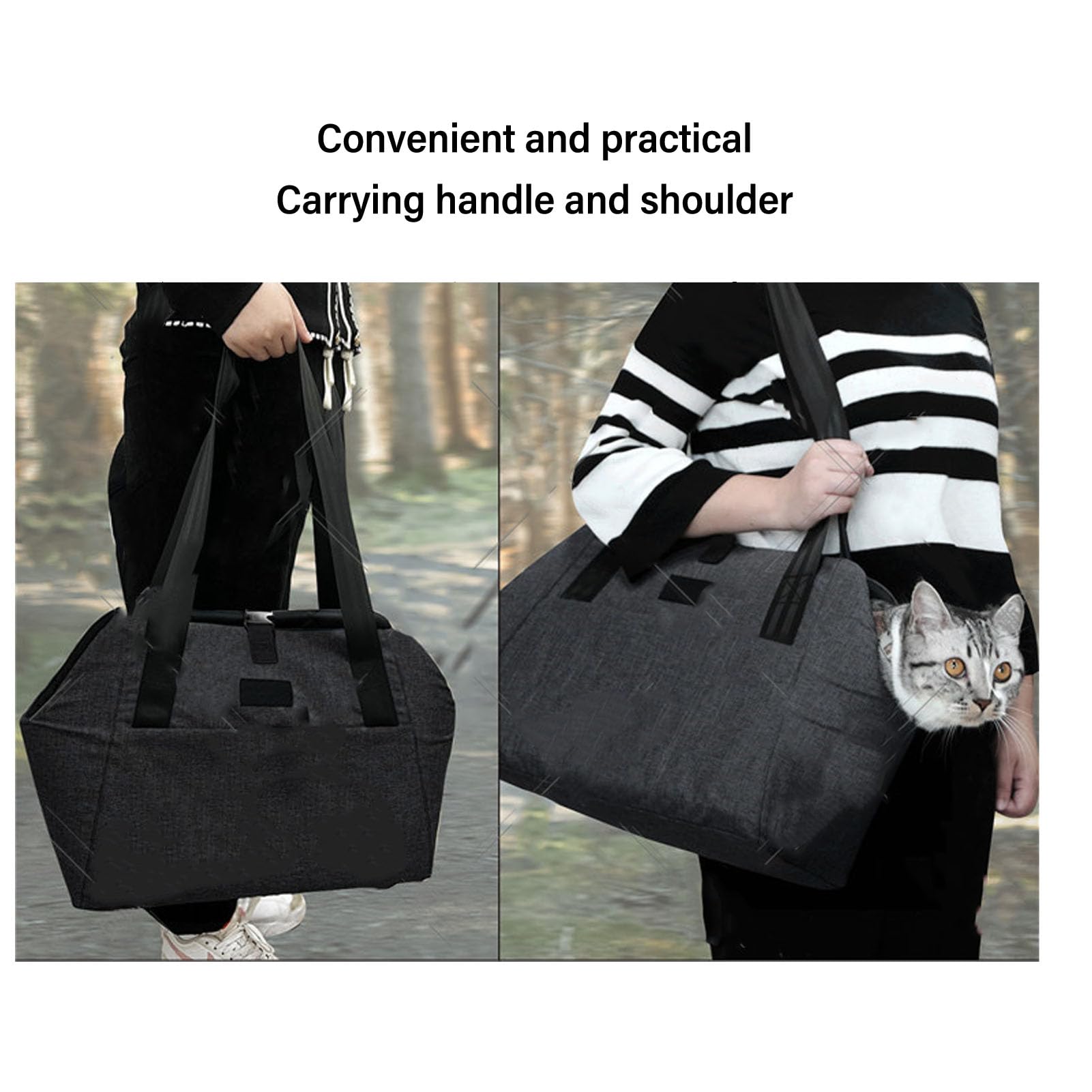 Fdit Borsa per Animali Domestici Riscaldata a Temperatura Regolabile Interfaccia USB Borsa da Viaggio per Animali Domestici con Cuscinetto Riscaldante per Comodi Viaggi Invernali