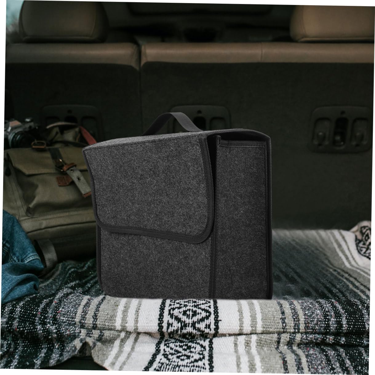 Organizador de Maletero de Coche de Fieltro Plegable 2 Piezas