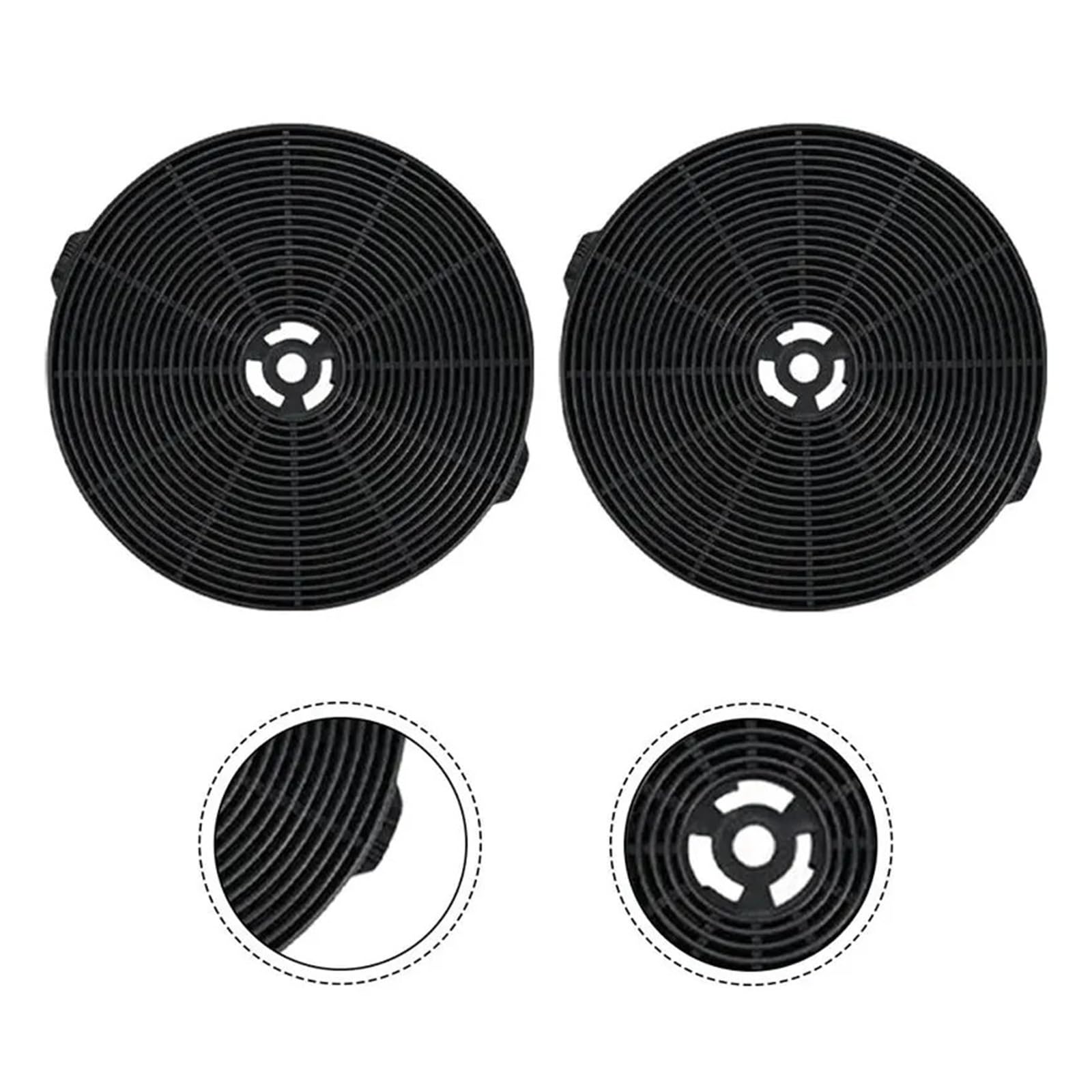 Schermo Filtro Al Carbone Da 2 Pezzi 175 * 24 Mm, Accessorio for Cappa Da Cucina, Parte for Elettrodomestico