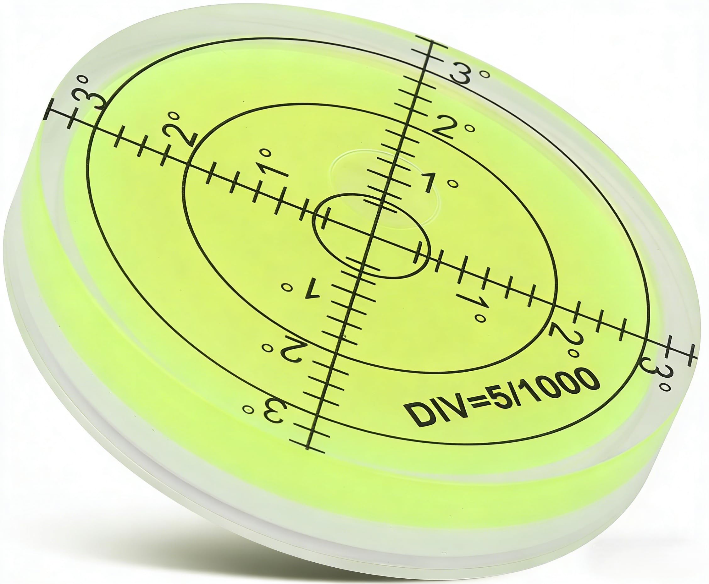 60mm Round Spirit Level,Bubble Precision Bullseye Spirit Level, tb Mini Round Spirit Level Measuring Tool, Inclinometer, Horizontal Level, for Camera Platform Balance